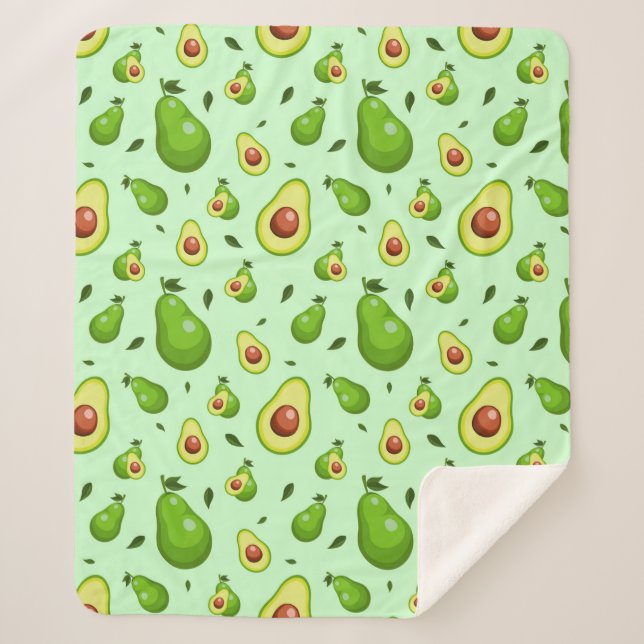 Cobertor Sherpa Avocado (Frente)