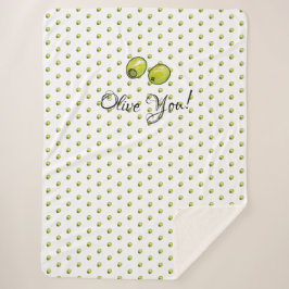 Cobertor Sherpa Azeitona