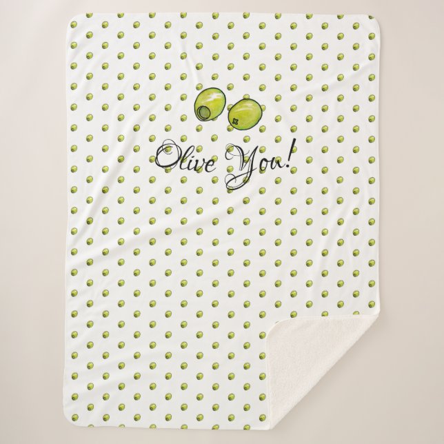 Cobertor Sherpa Azeitona (Frente)