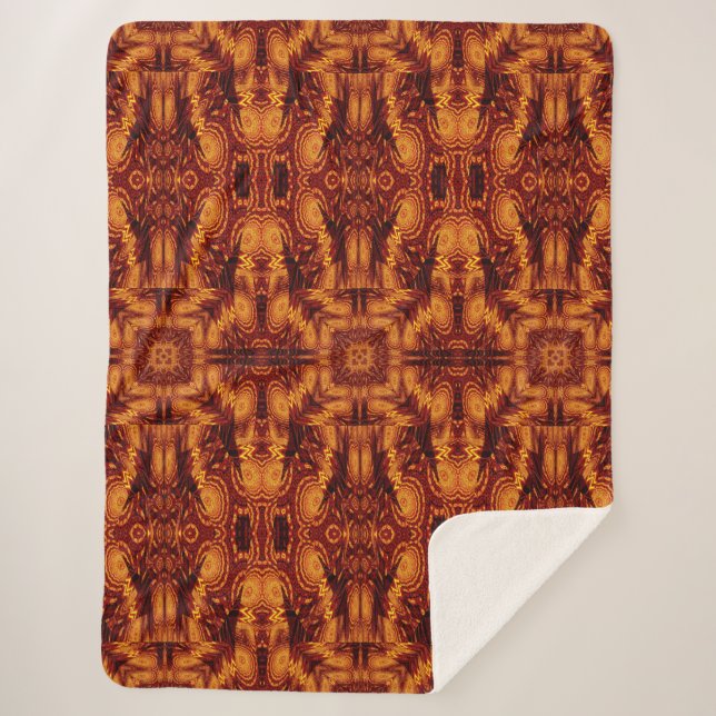 Cobertor Sherpa Aztec Sun Fire 148 (Frente)