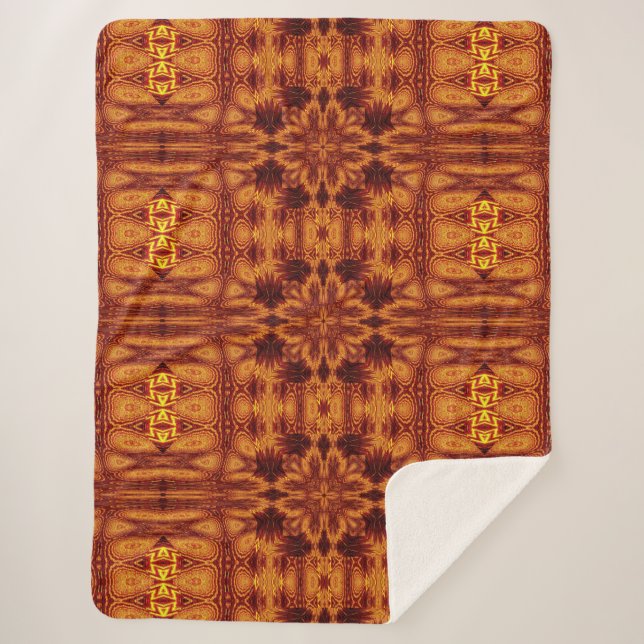 Cobertor Sherpa Aztec Sun Fire 97 (Frente)