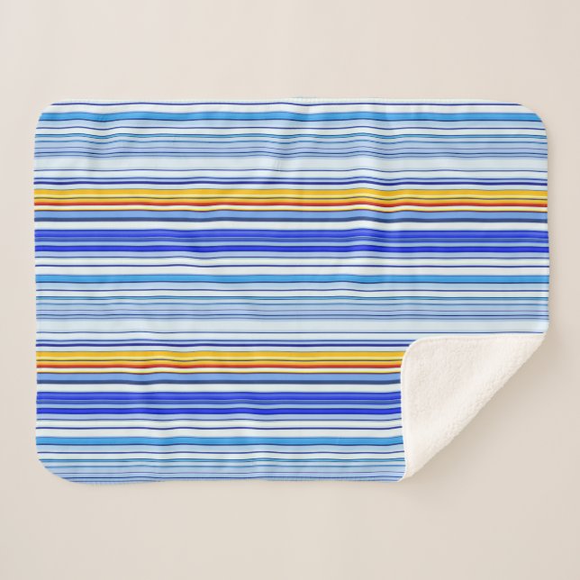 Cobertor Sherpa Azul (Frente (Horizontal))