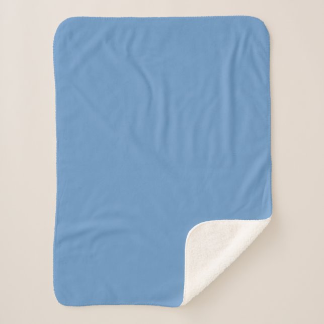 Cobertor Sherpa Azul-cinza (Crayola) (cor sólida)  (Frente)