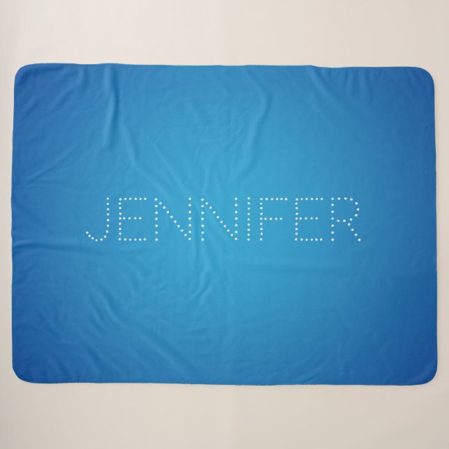 Cobertor Sherpa Azul coral aqua (Frente (Horizontal))