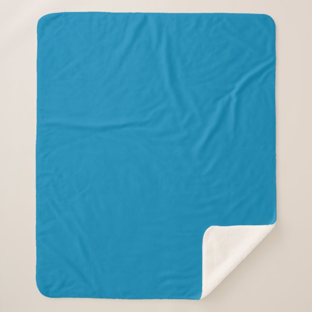 Cobertor Sherpa Azul (NCS) (cor sólida) (Frente)