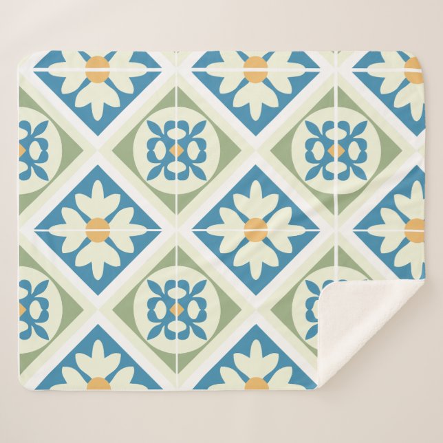Cobertor Sherpa Azulejos Andaluzes 13 (Frente (Horizontal))