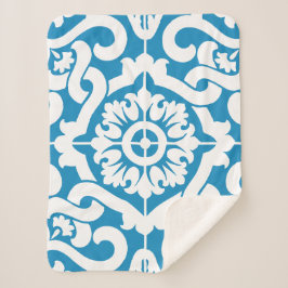 Cobertor Sherpa Azulejos azuis portugueses 1