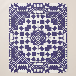 Cobertor Sherpa Azulejos azulejo cerâmicos de cor decorativa. Vint