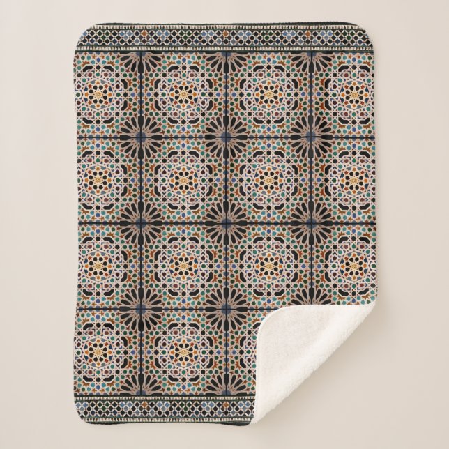 Cobertor Sherpa Azulejos de Alhambra (Frente)