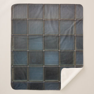 Cobertor Sherpa Azulejos de vidro de fundo quadrados