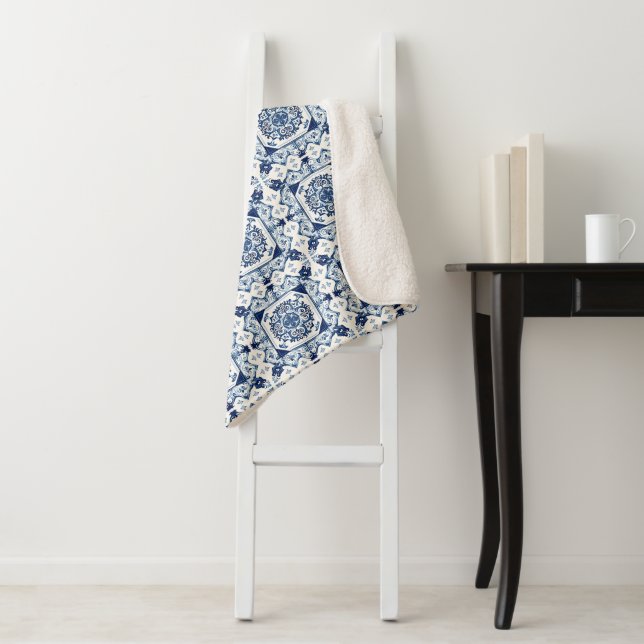 Cobertor Sherpa Azulejos do Mediterrâneo, Portugal, Azulejo, Majol (In Situ)