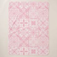 azulejos ornamentados cor-de-rosa