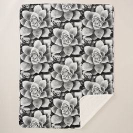 Cobertor Sherpa B&W design pequeno Sherpa Blanket