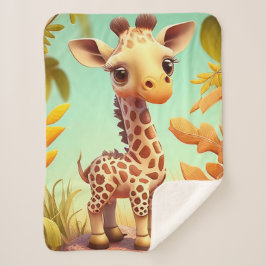 Cobertor Sherpa "Baby Giraffe"
