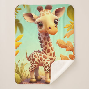 Cobertor Sherpa "Baby Giraffe"