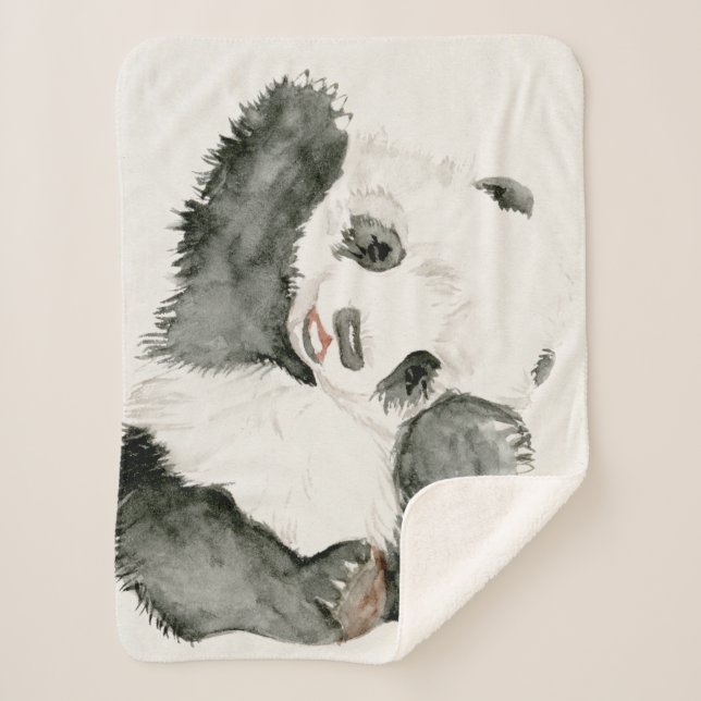 Cobertor Sherpa Baby Panda | Cuta e Furto (Frente)