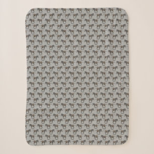 Cobertor Sherpa Baby Zebra Frenzy Sherpa Blanket (Cinza de luz)
