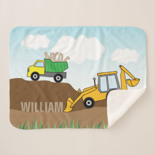 Cobertor Sherpa Backhoe e camião basculante personalizados