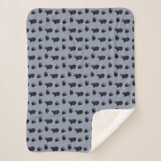 Cobertor Sherpa Badger Frenzy (Azul)