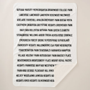 Cobertor Sherpa Bairros de Saskatation Sherpa Blanket