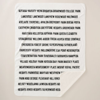 Cobertor Sherpa Bairros de Saskatation Sherpa Blanket