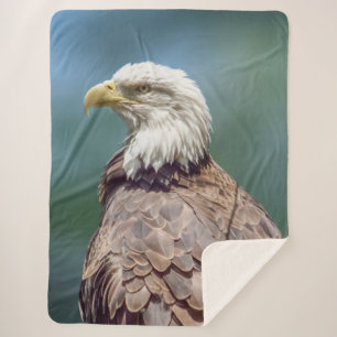 Cobertor Sherpa Bald Eagle Sherpa Fleece Blanket