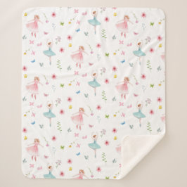 Cobertor Sherpa Ballerina Pattern