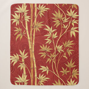 Cobertor Sherpa Bambu Carmesim East Asian (1)