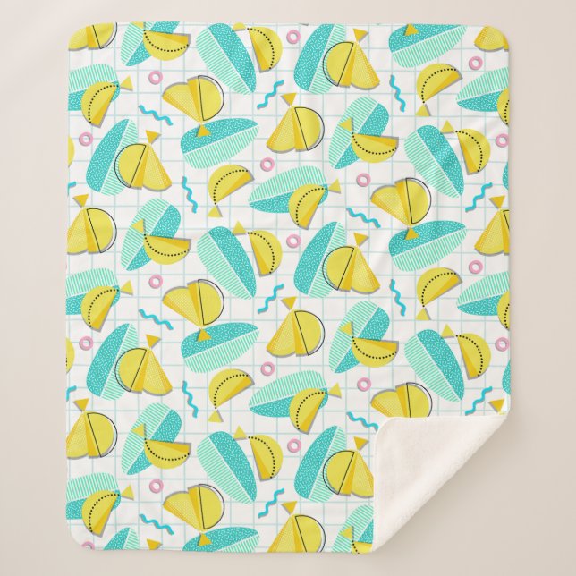 Cobertor Sherpa Bananas Memphis (Frente)