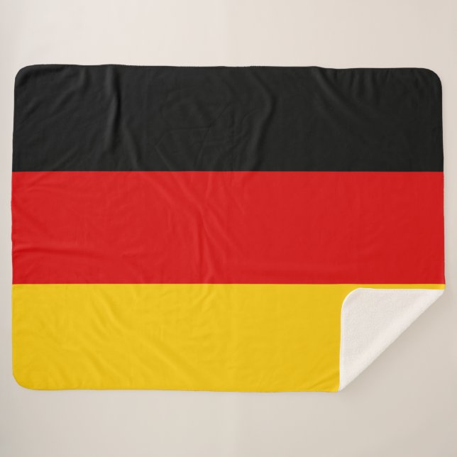 Cobertor Sherpa Bandeira alemã (Alemanha) (Alemanha) (Frente (Horizontal))