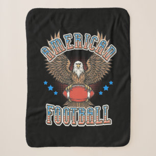 Cobertor Sherpa Bandeira Americana do Futebol EUA