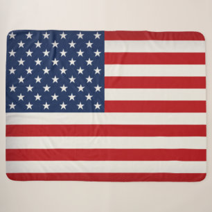 Cobertor Sherpa Bandeira Americana Personalizada