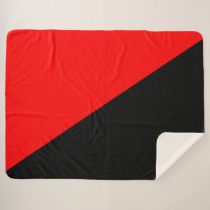 Cobertor Sherpa Bandeira Anarquista (Anarquismo)