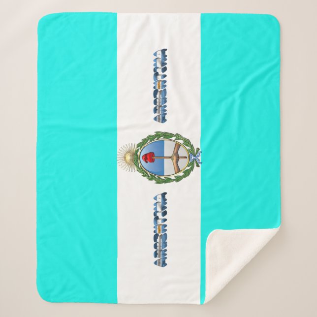 Cobertor Sherpa Bandeira argentina (Frente)