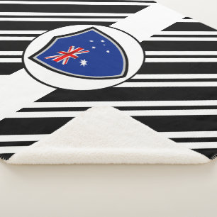 Cobertor Sherpa bandeira australiana