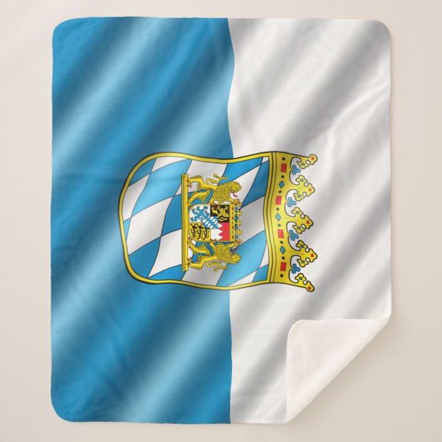 Cobertor Sherpa Bandeira bávara (Frente)