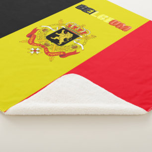 Cobertor Sherpa Bandeira belga