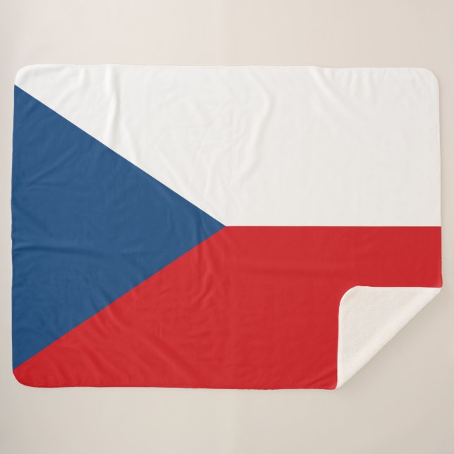 Cobertor Sherpa Bandeira Checa (Frente (Horizontal))