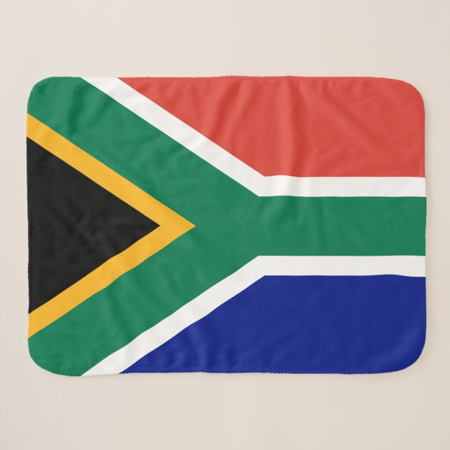 Cobertor Sherpa Bandeira da África do Sul (Frente (Horizontal))