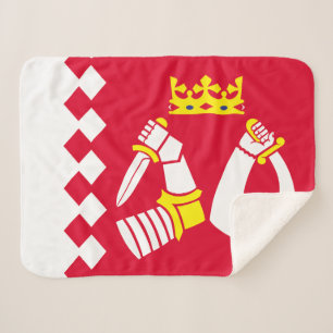 Cobertor Sherpa Bandeira da Carélia do Norte