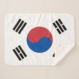 Cobertor Sherpa Bandeira da Coreia do Sul