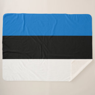 Cobertor Sherpa Bandeira da Estônia