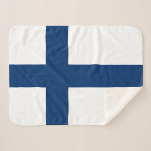 Cobertor Sherpa Bandeira da Finlândia