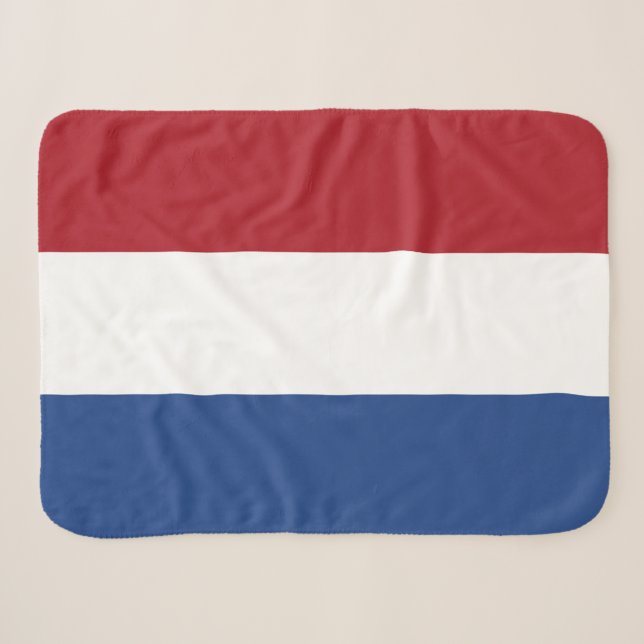 Cobertor Sherpa Bandeira da Holanda (Frente (Horizontal))