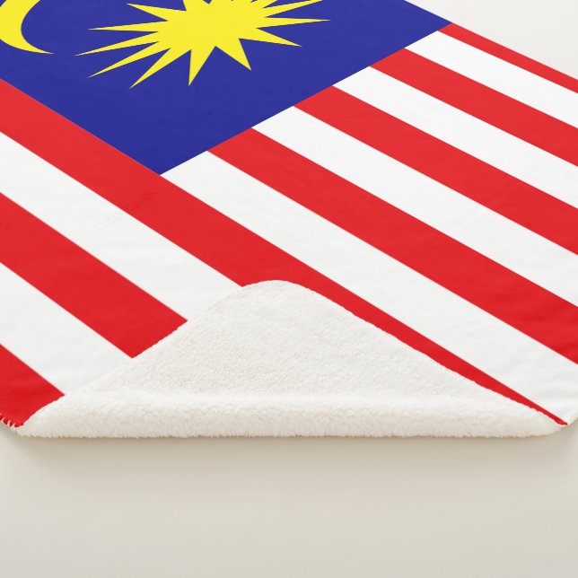 Cobertor Sherpa Bandeira da Malásia (3/4)