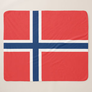Cobertor Sherpa Bandeira da Noruega