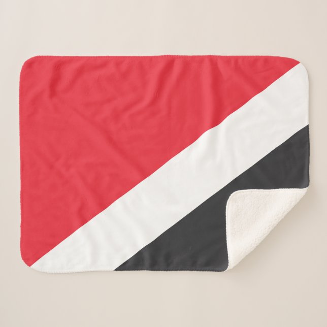 Cobertor Sherpa Bandeira da Principado de Sealand (Frente (Horizontal))