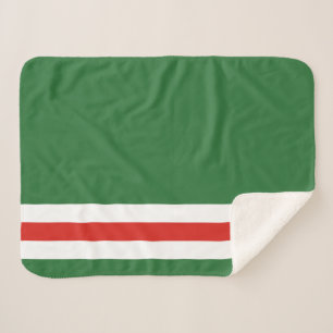 Cobertor Sherpa Bandeira da República Chechena de Ichkeria