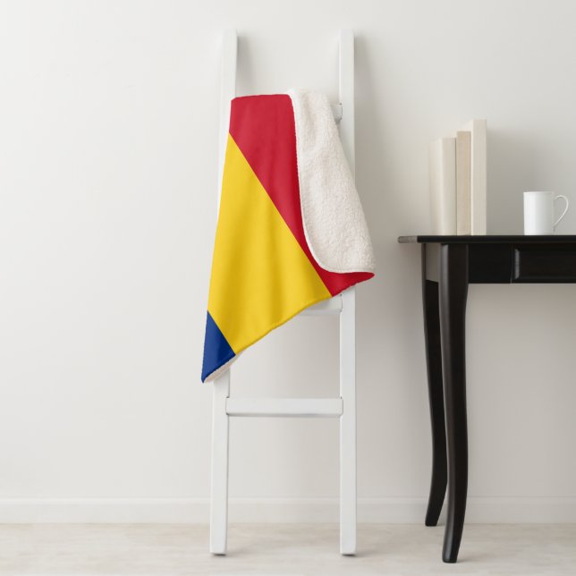 Cobertor Sherpa Bandeira da Romênia (In Situ)