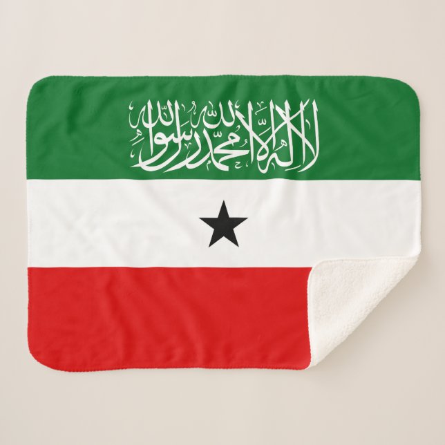 Cobertor Sherpa Bandeira da Somalilândia (Frente (Horizontal))